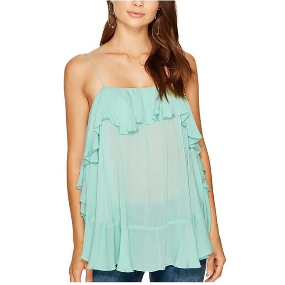 Free People Intimately teal blue tank top size S - Picture 1 of 12